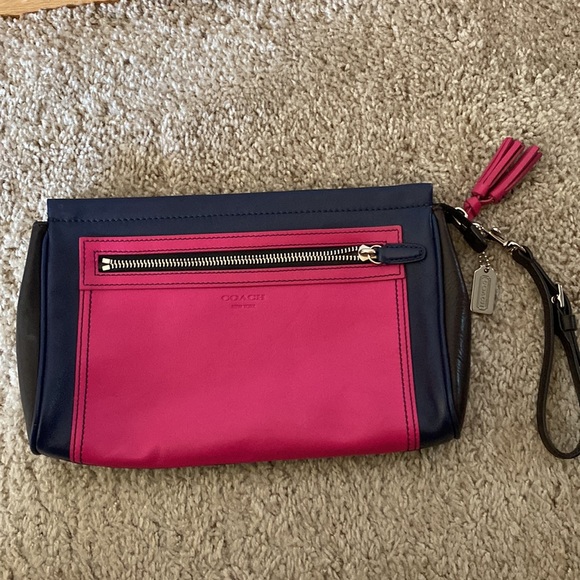 Coach Legacy Colorblock Leather Large Clutch - Picture 3 of 4